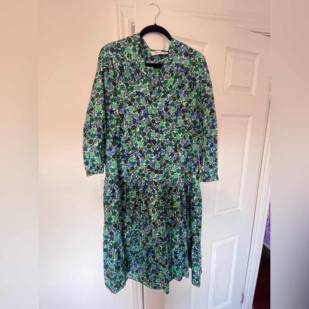 Zara Floral Midi Dress